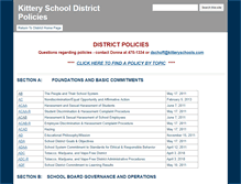 Tablet Screenshot of policies.kitteryschools.com